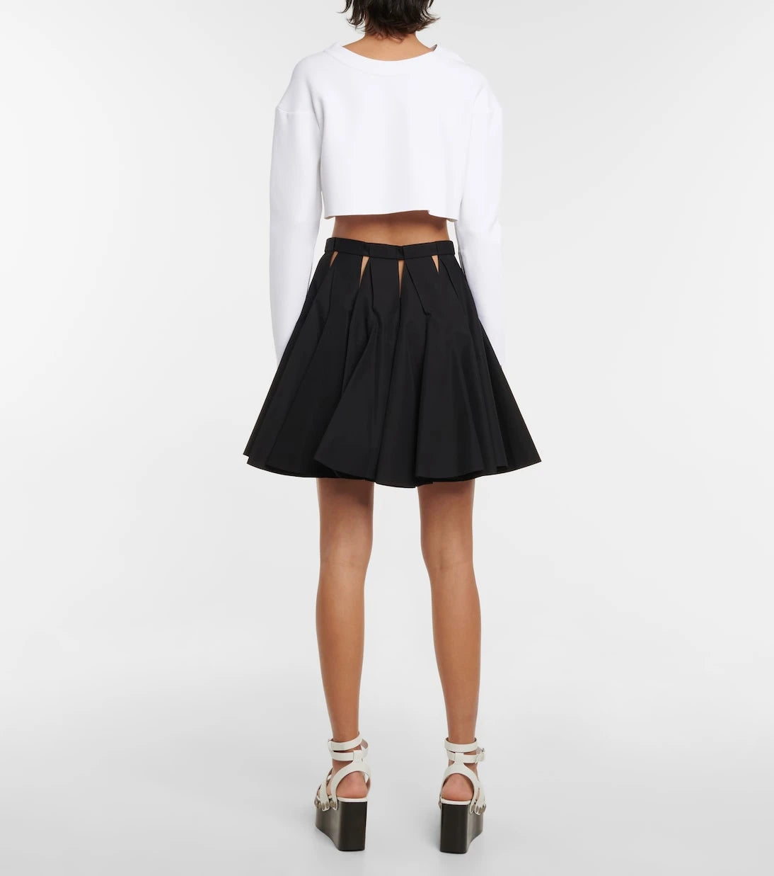 Alaïa - تنورة قصيرة بكسرات