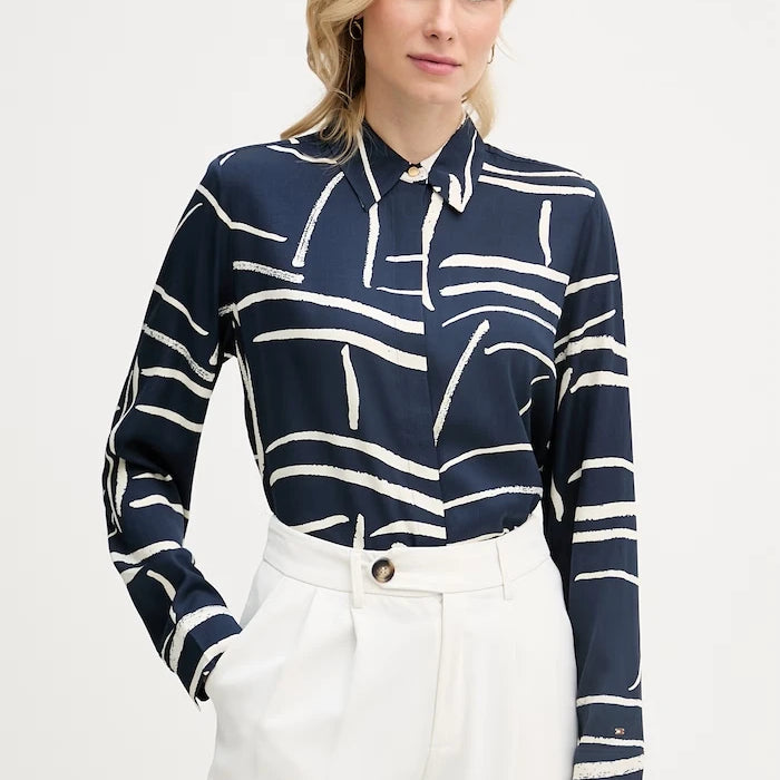 Tommy Hilfiger риза дамска от вискоза