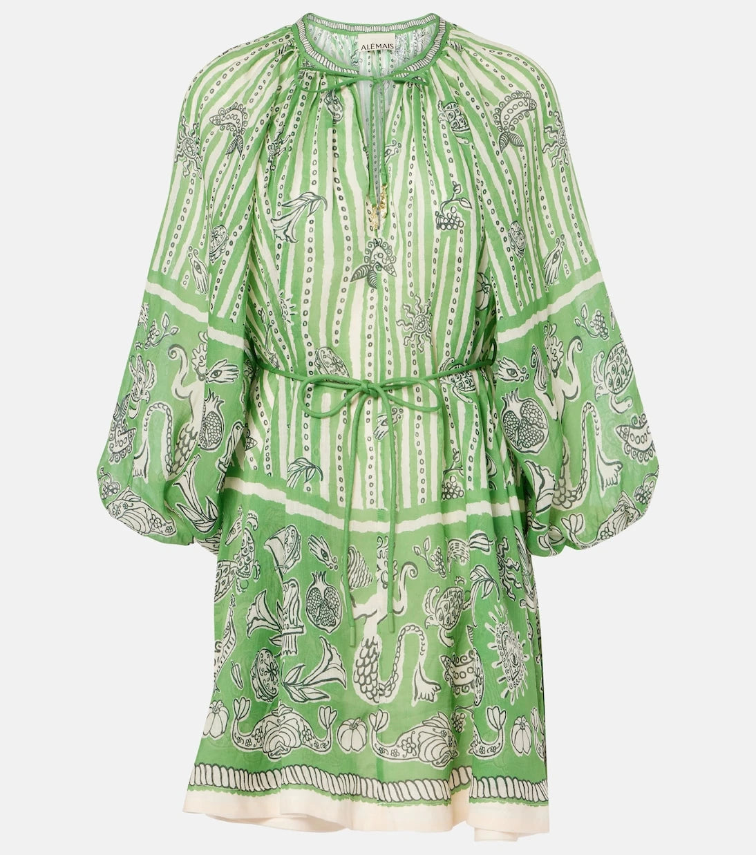 Alémais - Lula printed linen minidress