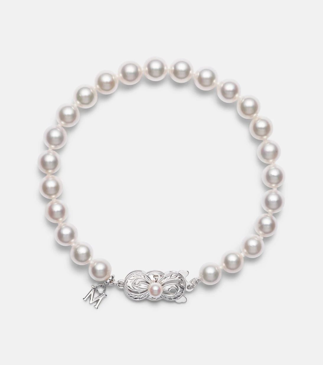 Mikimoto - 18kt white gold bracelet with pearls