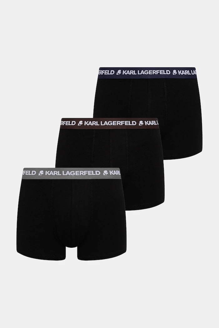 Karl Lagerfeld erkek pamuk ve elastan boxer 3'lü