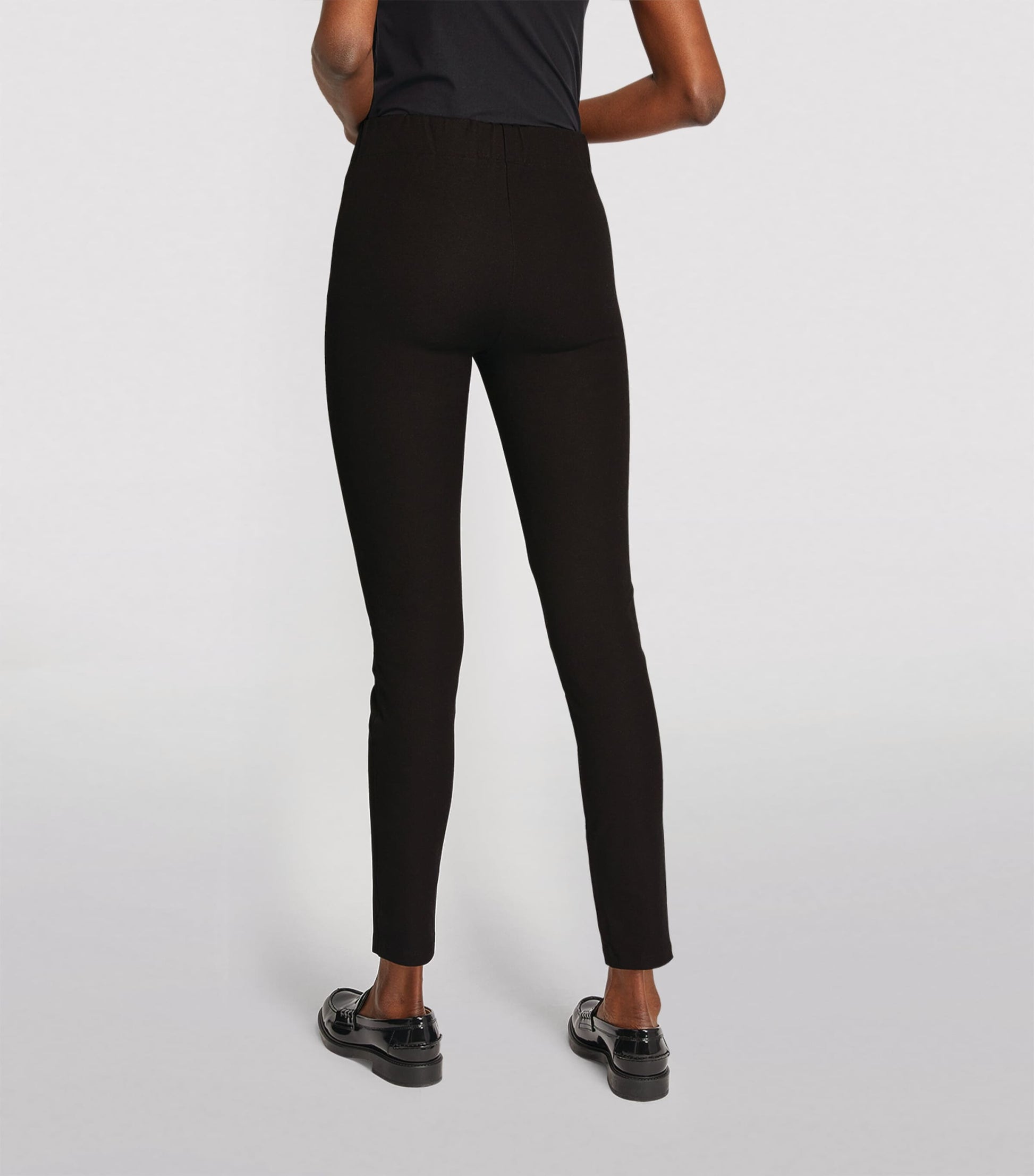 Gabardine Stretch Leggings BLACK