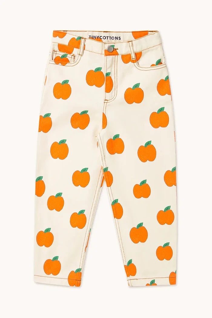 Детски дънки Tinycottons APPLES STRAIGHT JEANS