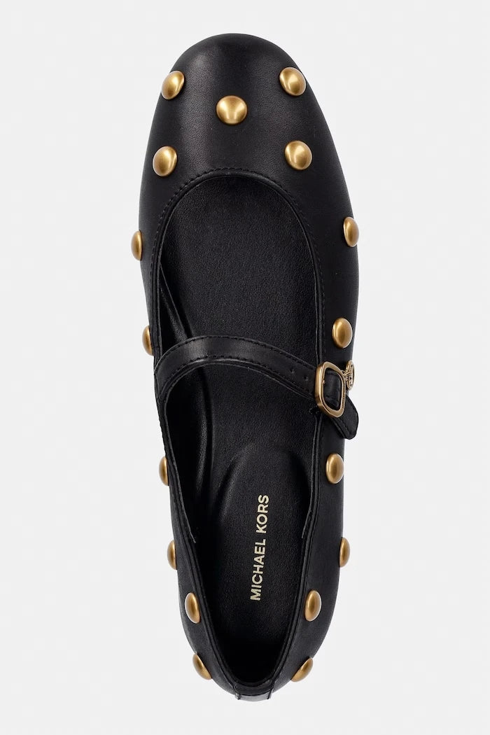 MICHAEL Michael Kors балеринки от кожа Nellie Flex Ballet
