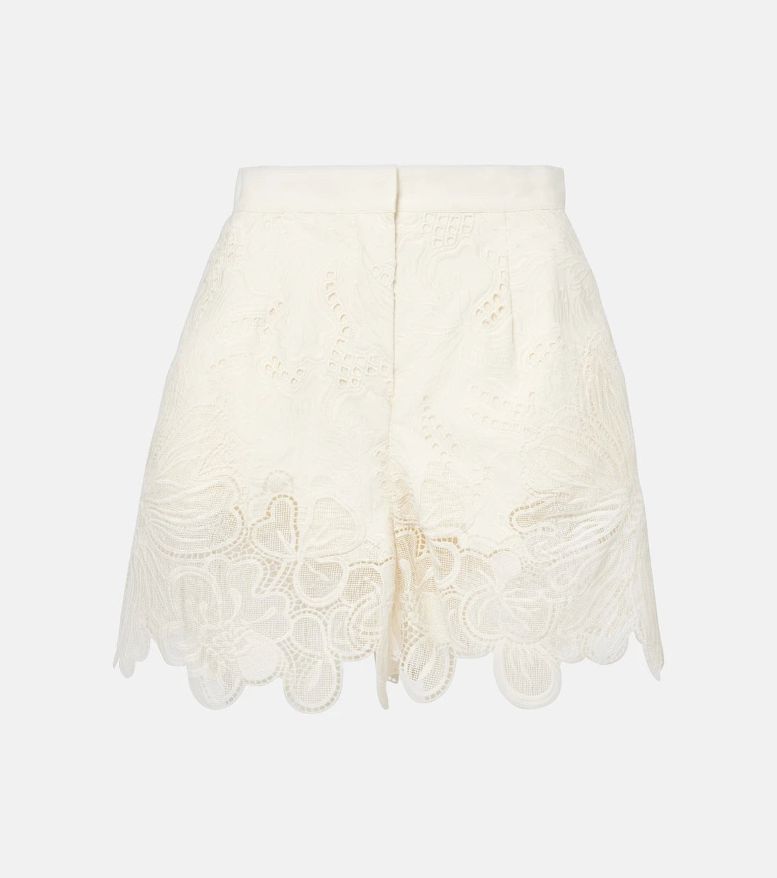 Elie Saab - Embroidered broderie anglaise shorts