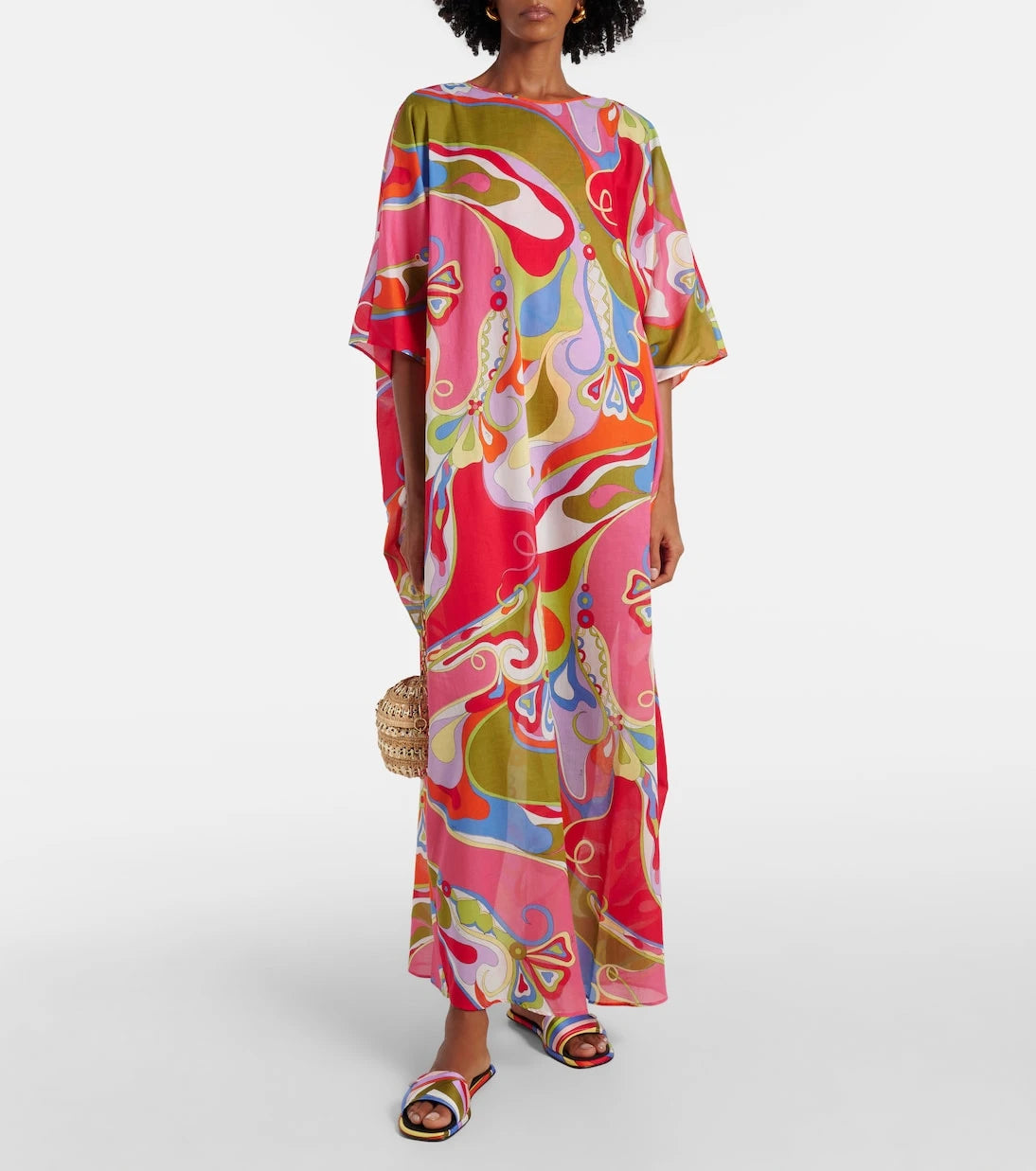 Pucci - Orchidee cotton muslin kaftan