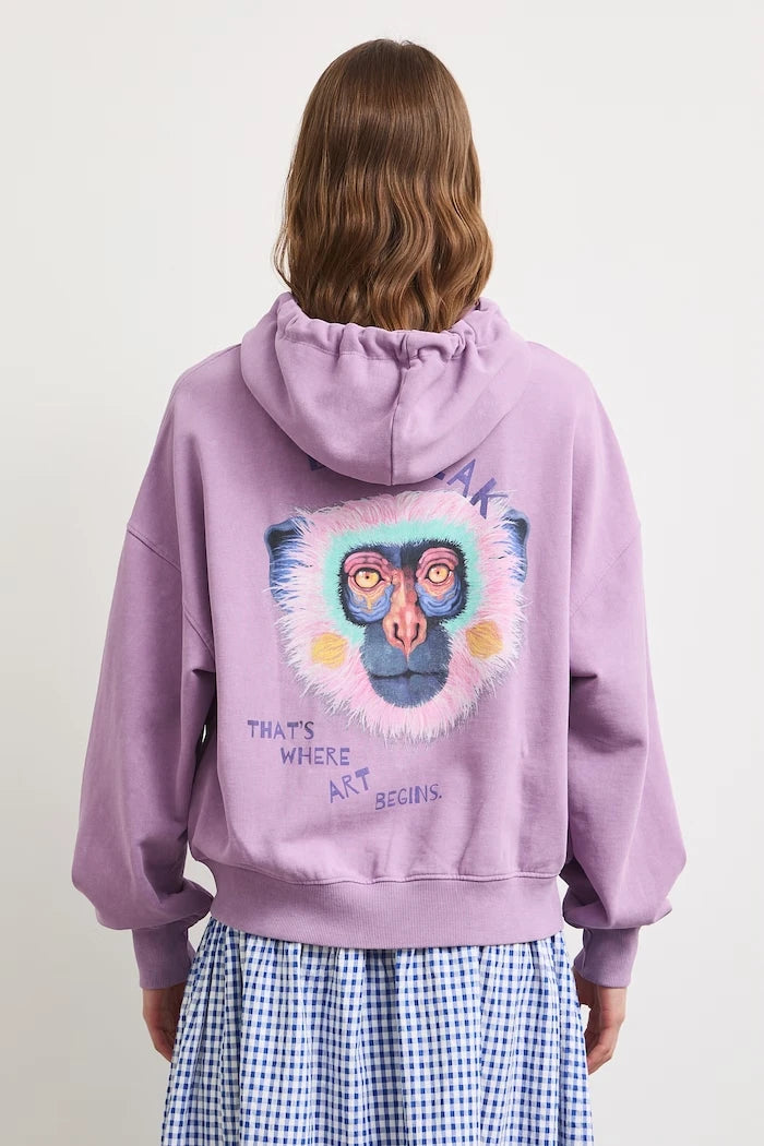 Medicine kadın pamuklu fermuarlı kapüşonlu sweatshirt