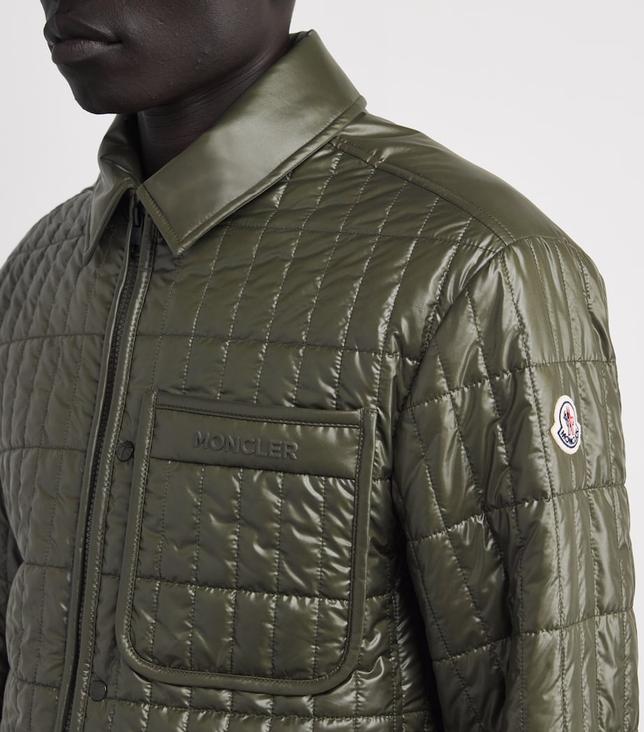Moncler Green Quilted Madiere Overshirt