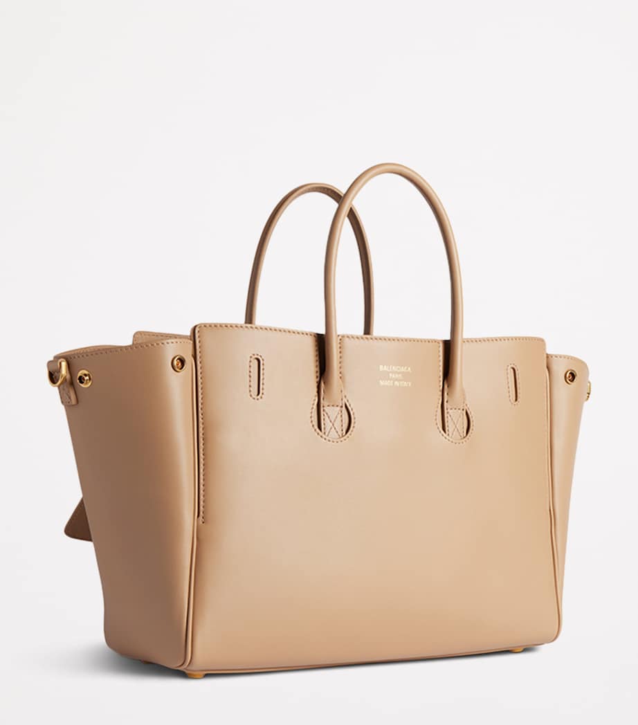 Balenciaga Brown Leather Bel Air Carry All Tote Bag