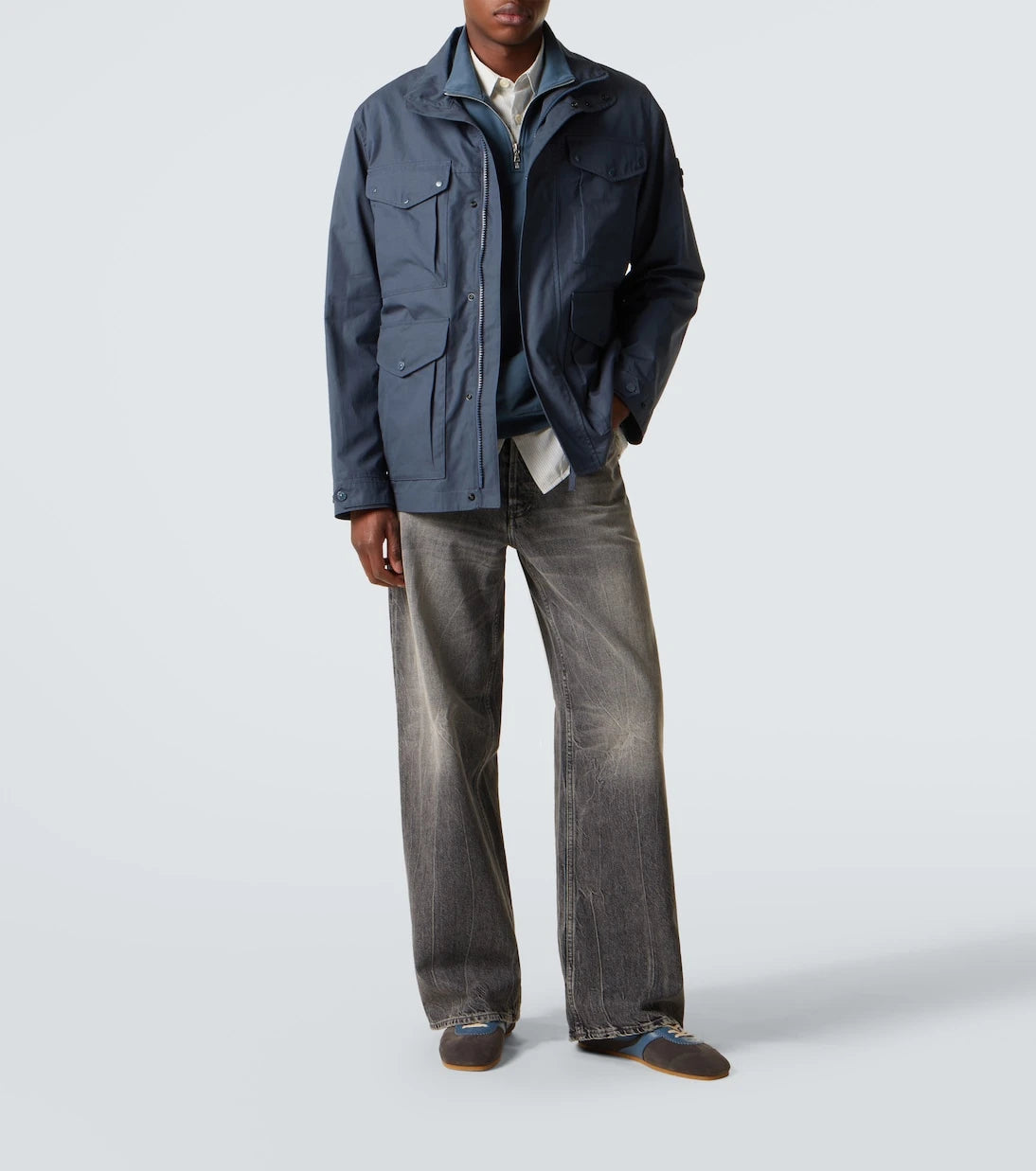 Stone Island - Compass cotton canvas field jacket