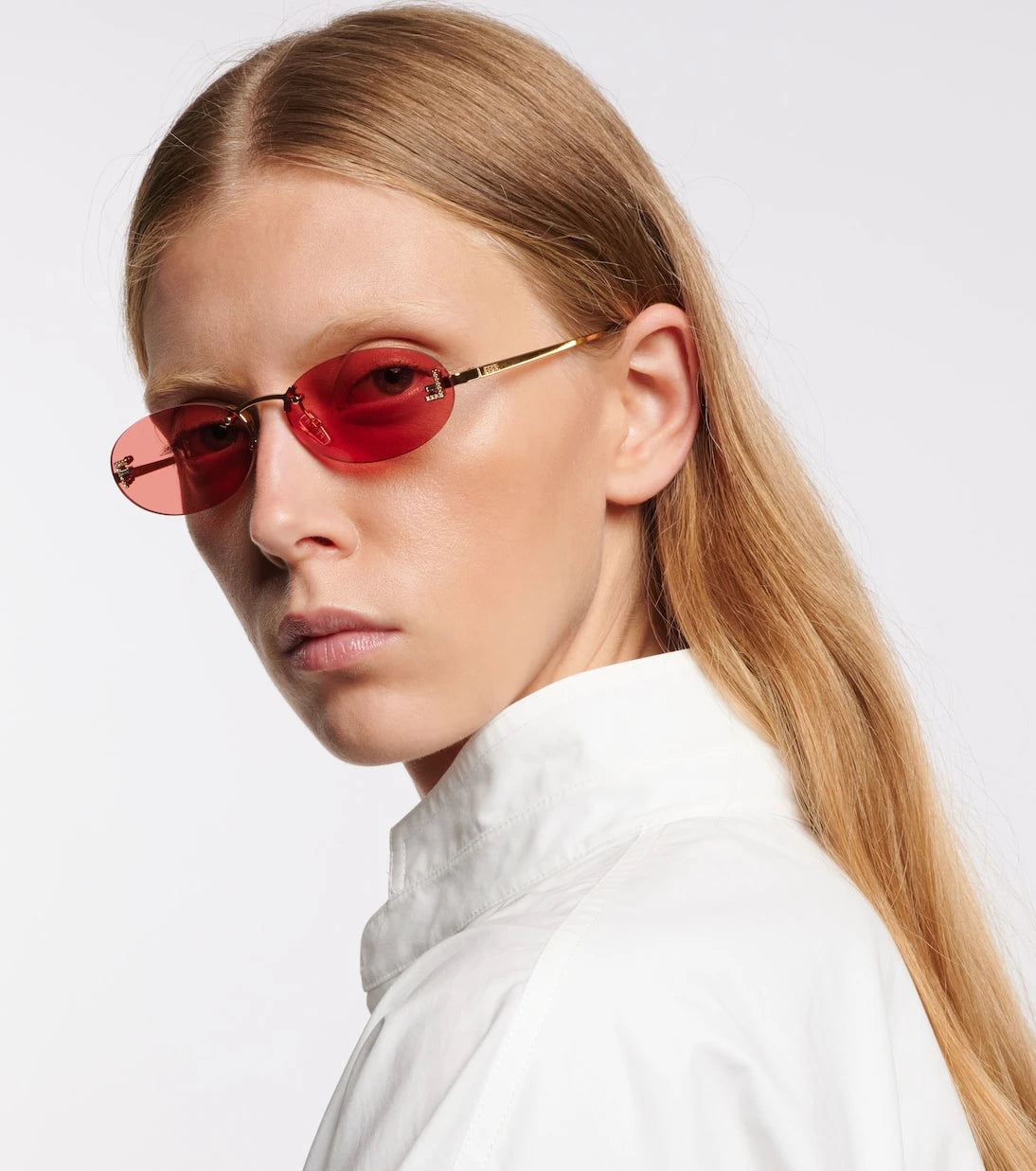 Fendi - نظارة شمسية Fendi First بيضاوية