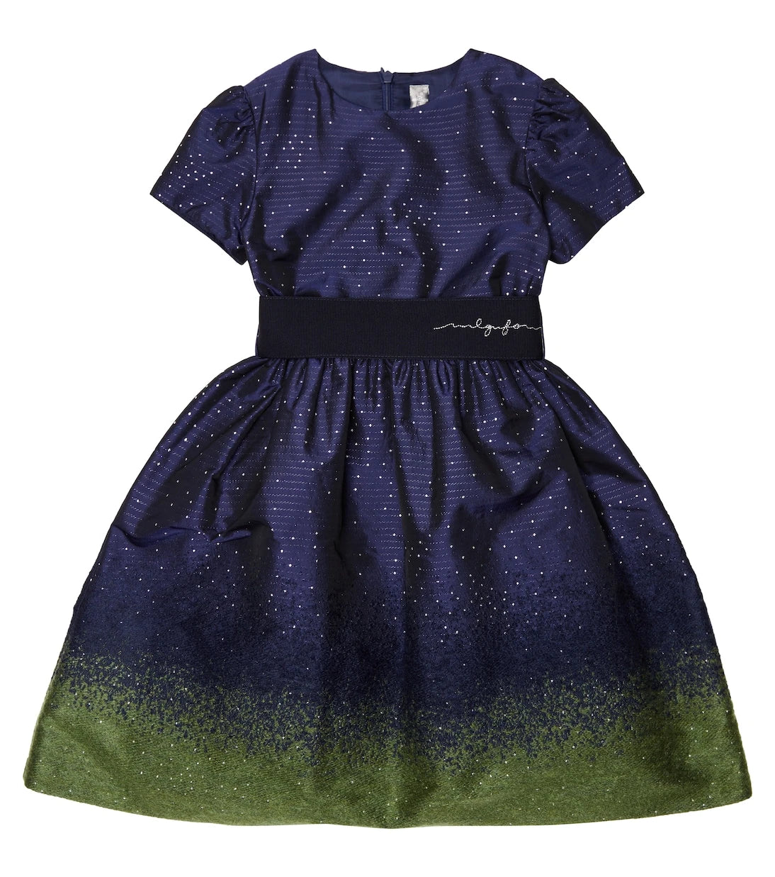 Il Gufo - Glitter-embellished satin dress