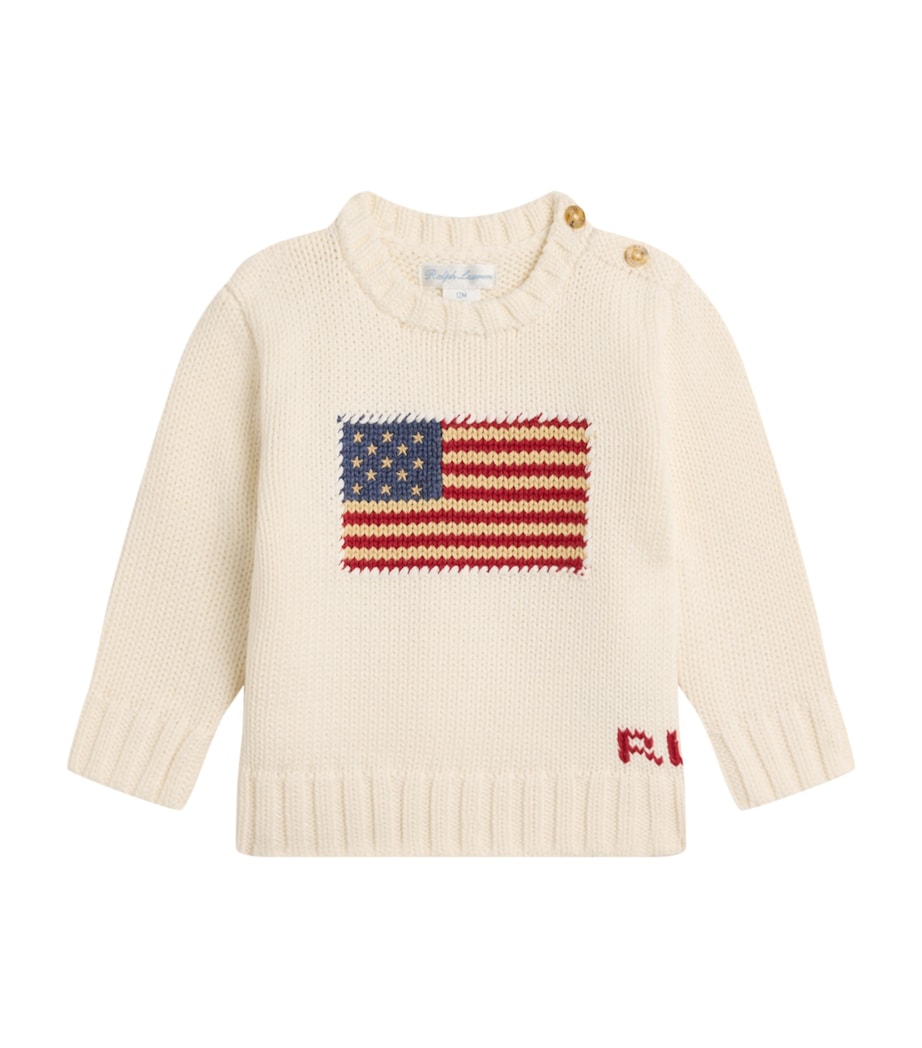 Ralph Lauren Kids American Flag Sweater (3-24 Months)