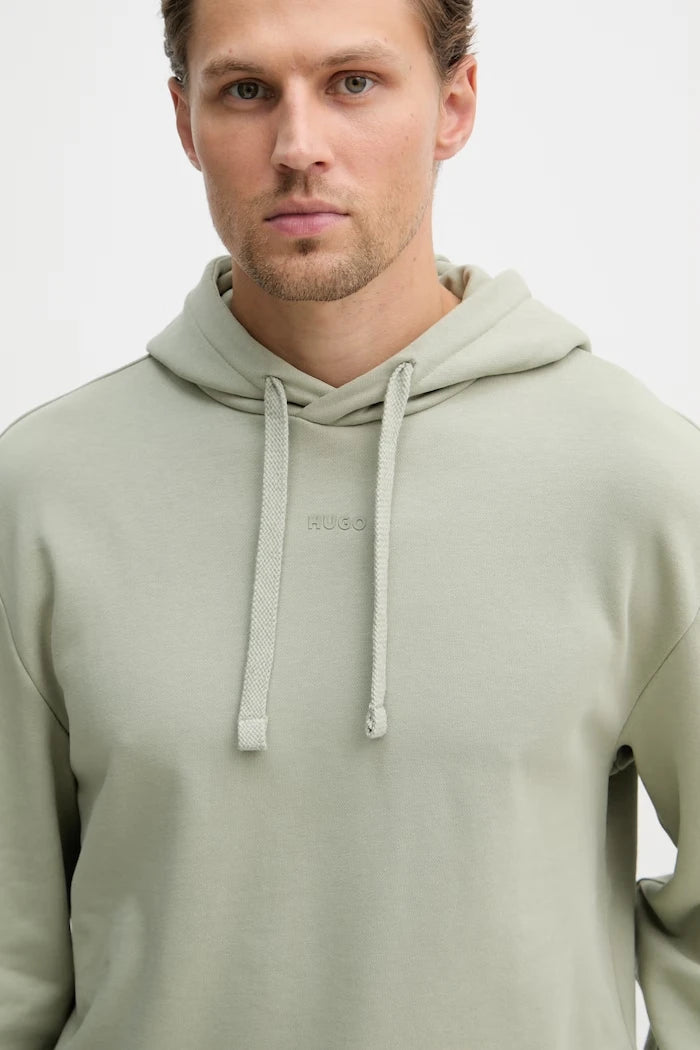 HUGO kapüşonlu erkek pamuklu sweatshirt Dapo