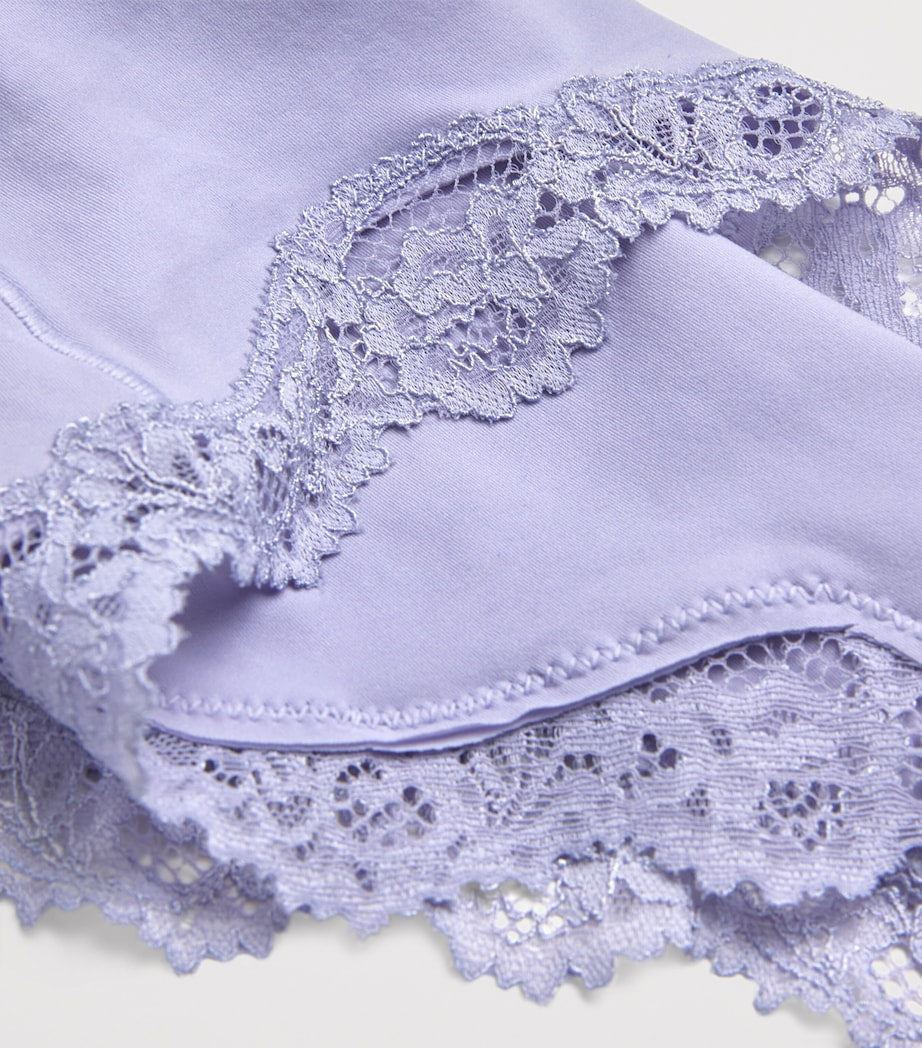 Purple Lace-Trim Fits Everybody Bodysuit