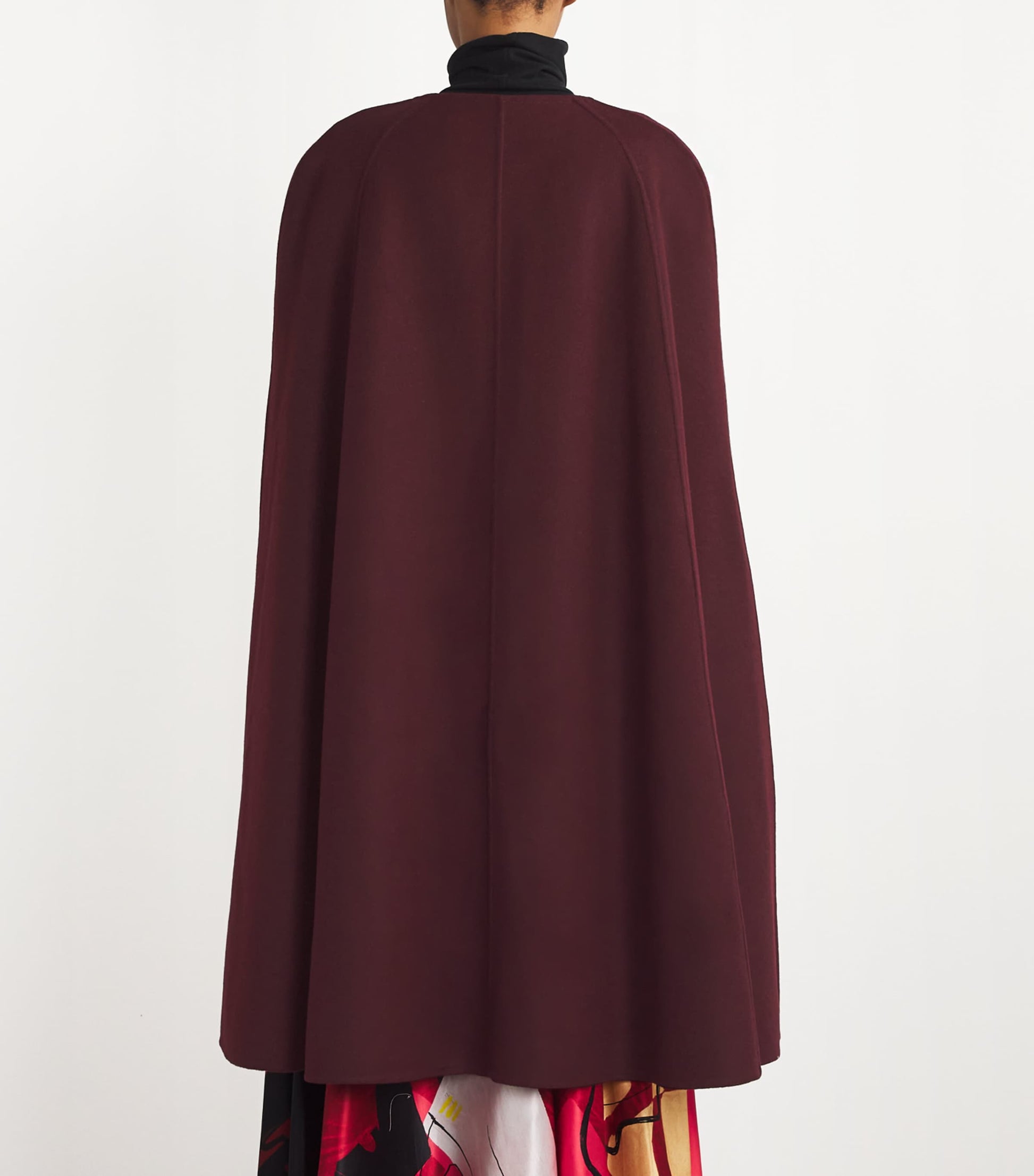 Burgundy Cashmere Monceau Cape