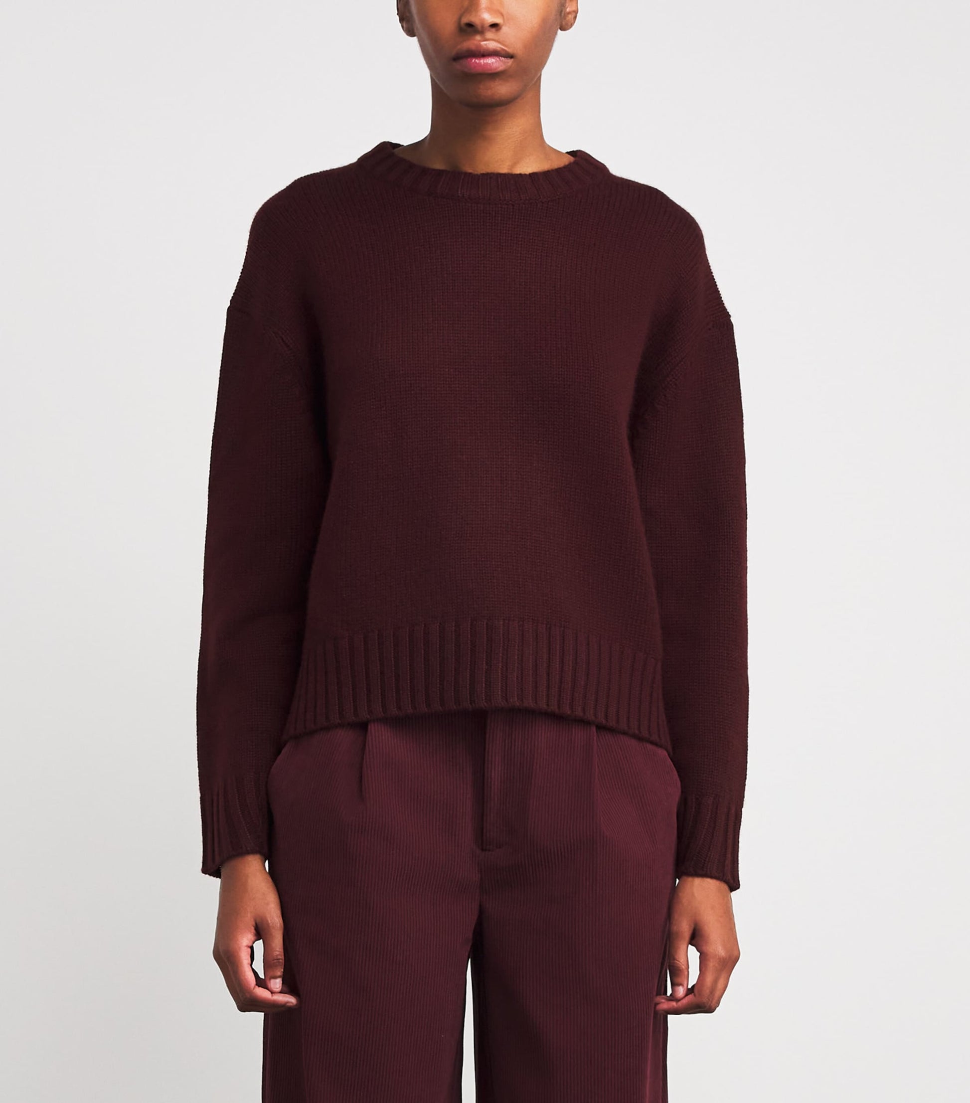 Almada Label Burgundy Cashmere Cru Sweater