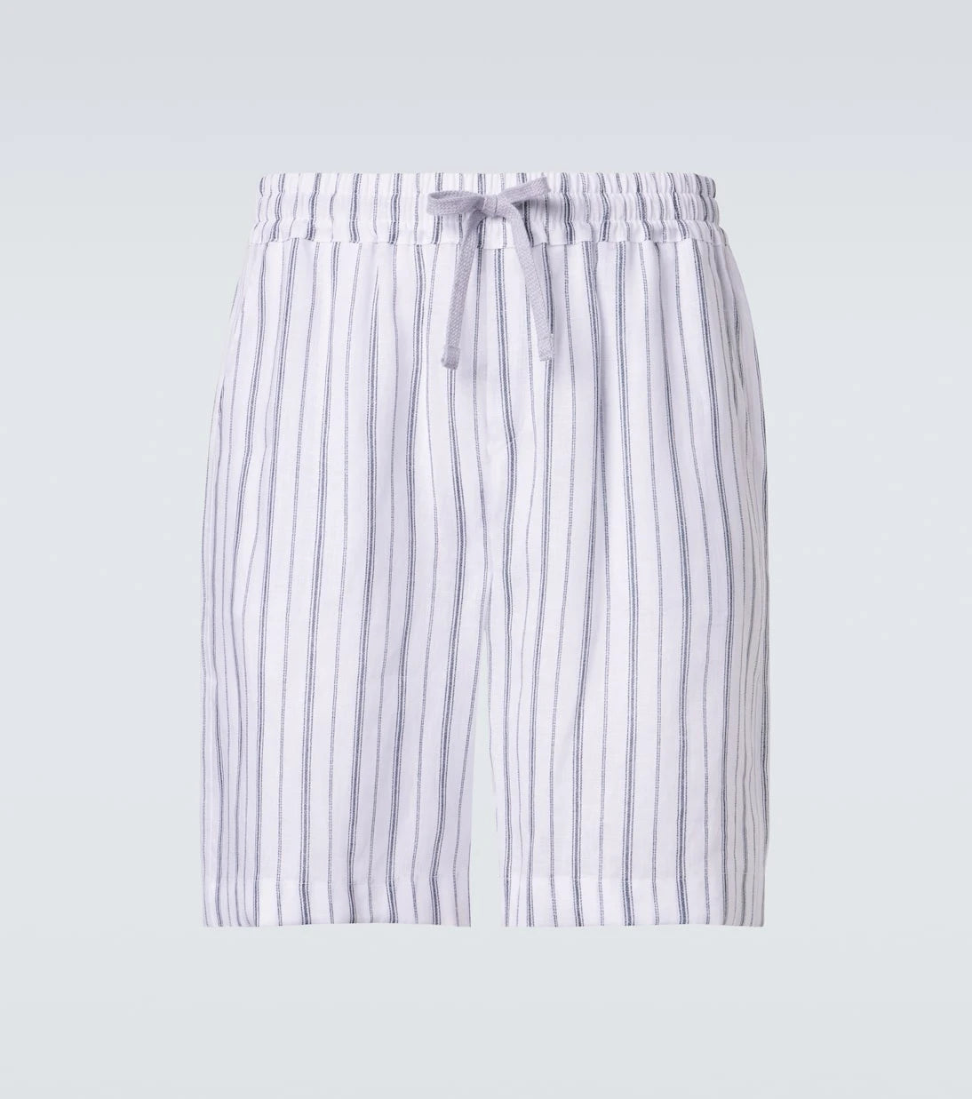 Fedeli - Striped linen Bermuda shorts