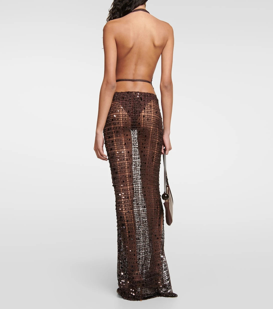Aya Muse - Cutout sequined maxi dress
