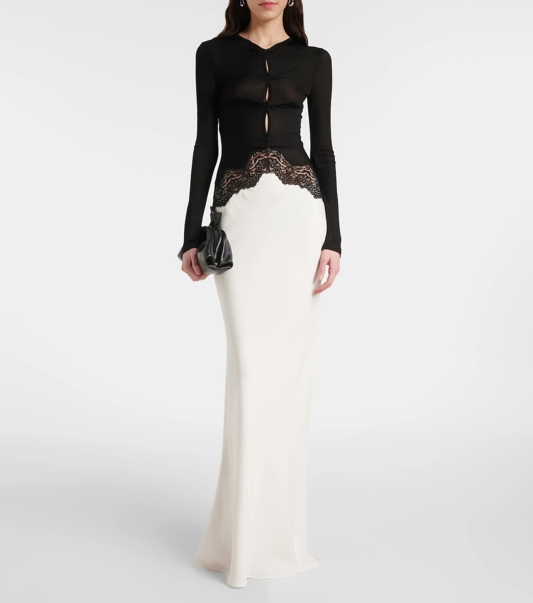 Christopher Esber - Lace-trimmed maxi dress