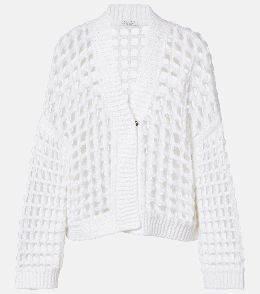 Brunello Cucinelli - Open-knit cotton cardigan