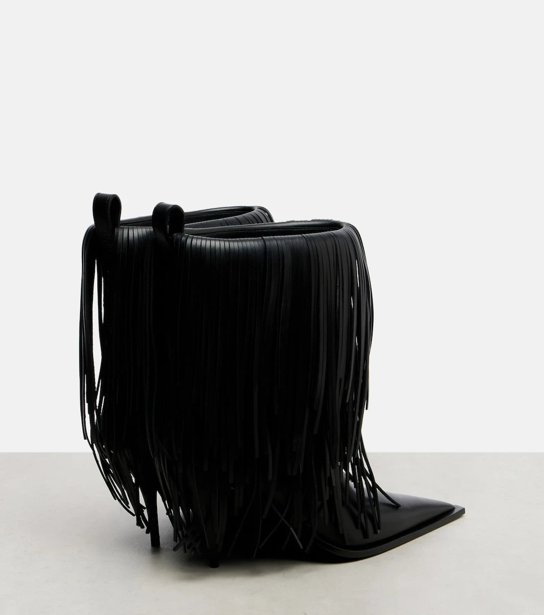 Balenciaga - Avenue Fringe leather ankle boots