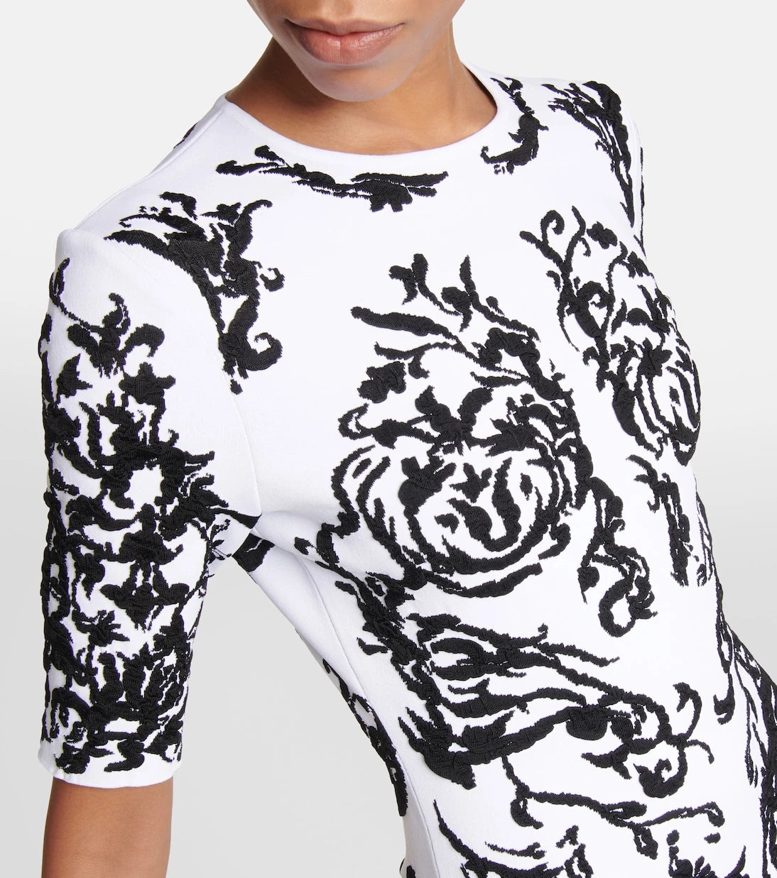Alaïa - Desenli midi elbise
