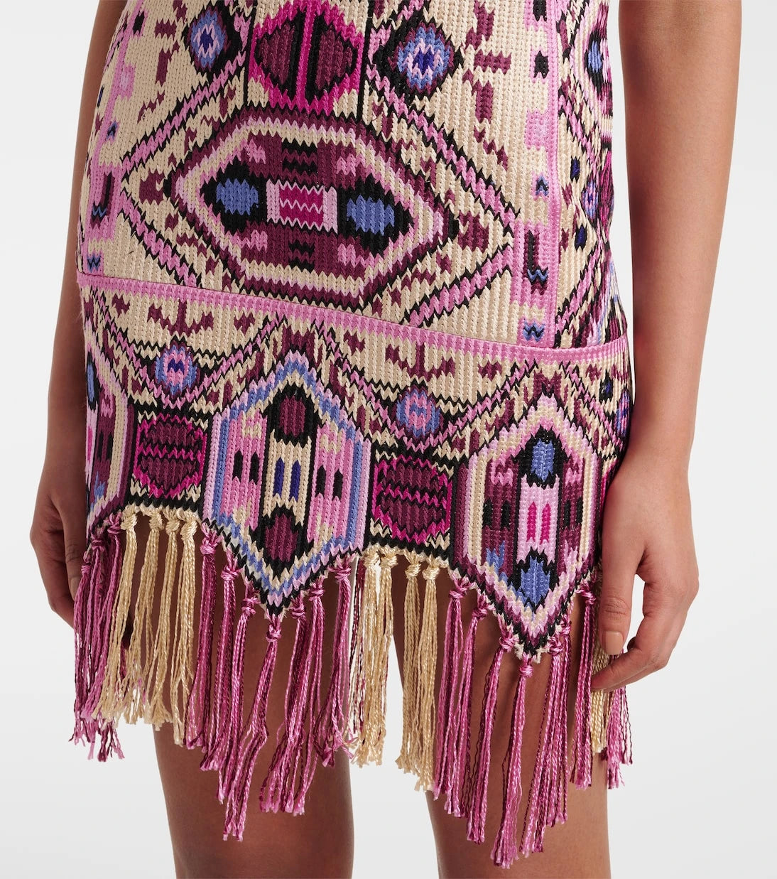 Isabel Marant - Yasmine fringed cotton minidress