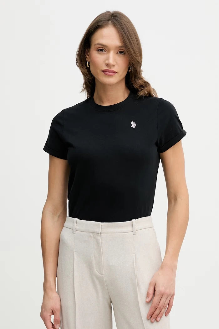 U.S. Polo Assn. Kadın Pamuklu Tişört CREW NECK
