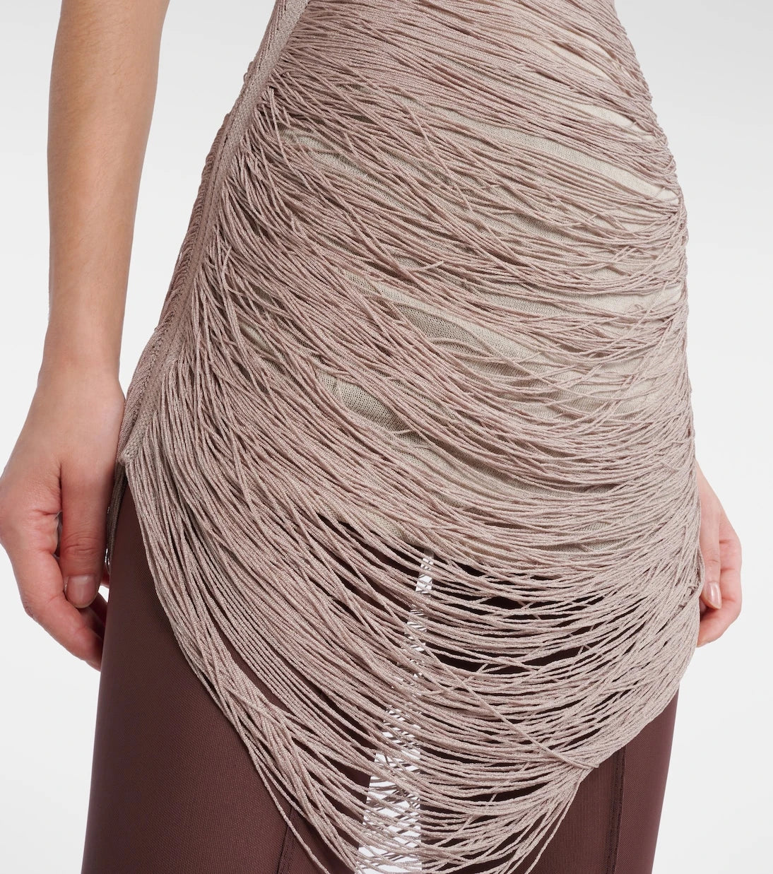The Attico - Fringed minidress
