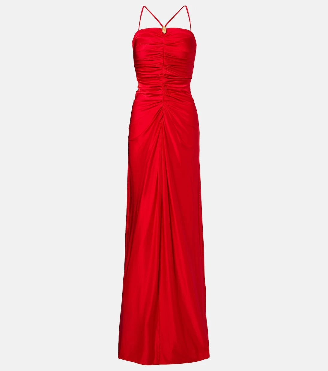 Max Mara - Oggetti ruched halterneck bustier gown