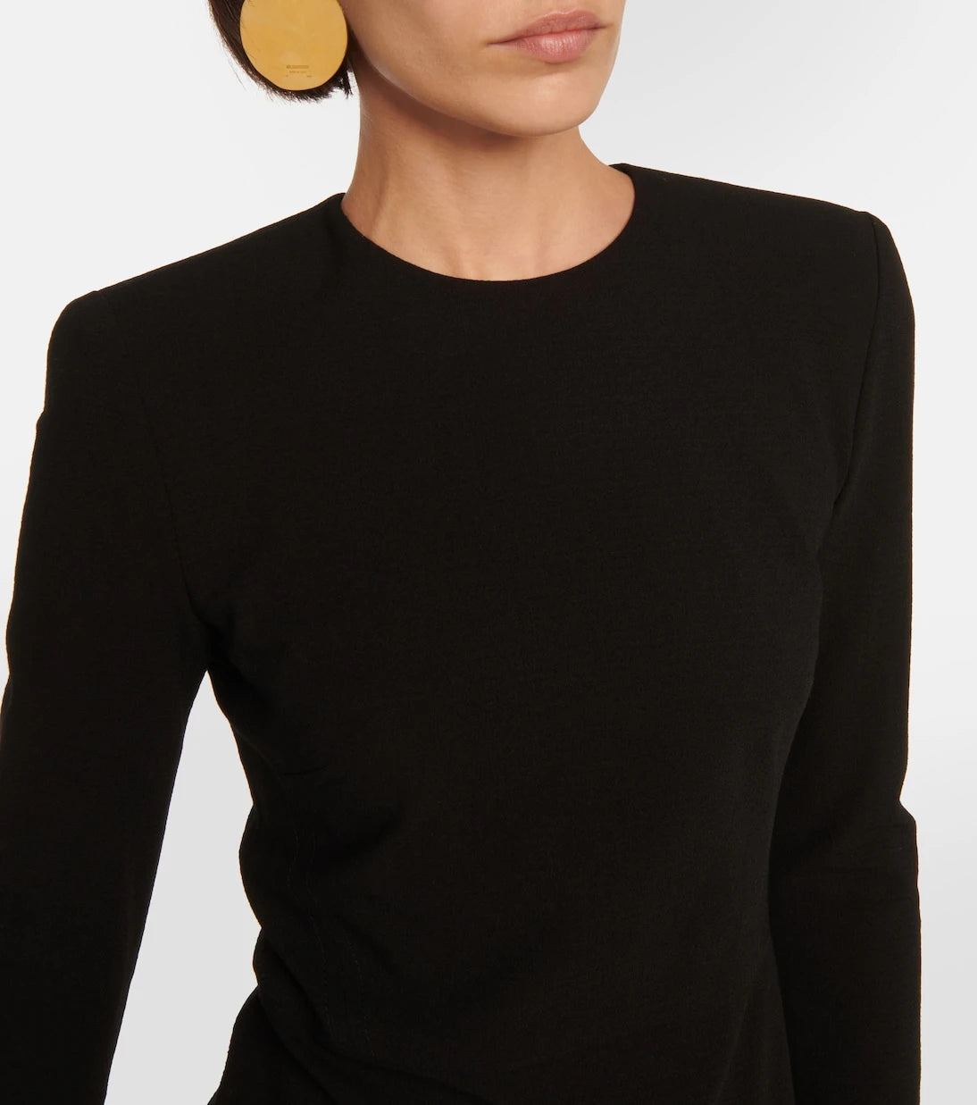 Victoria Beckham - Wool crepe midi dress