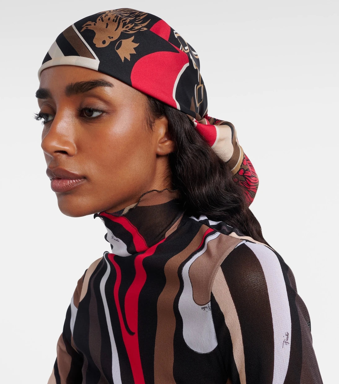 Pucci - Printed silk twill scarf