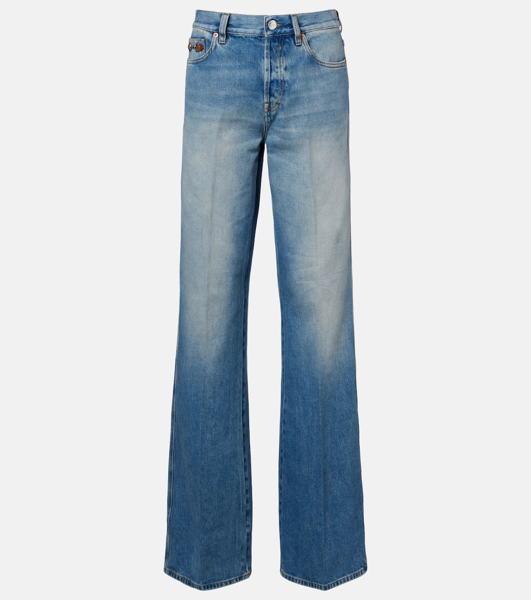 Gucci - Horsebit normal belli kloş jean