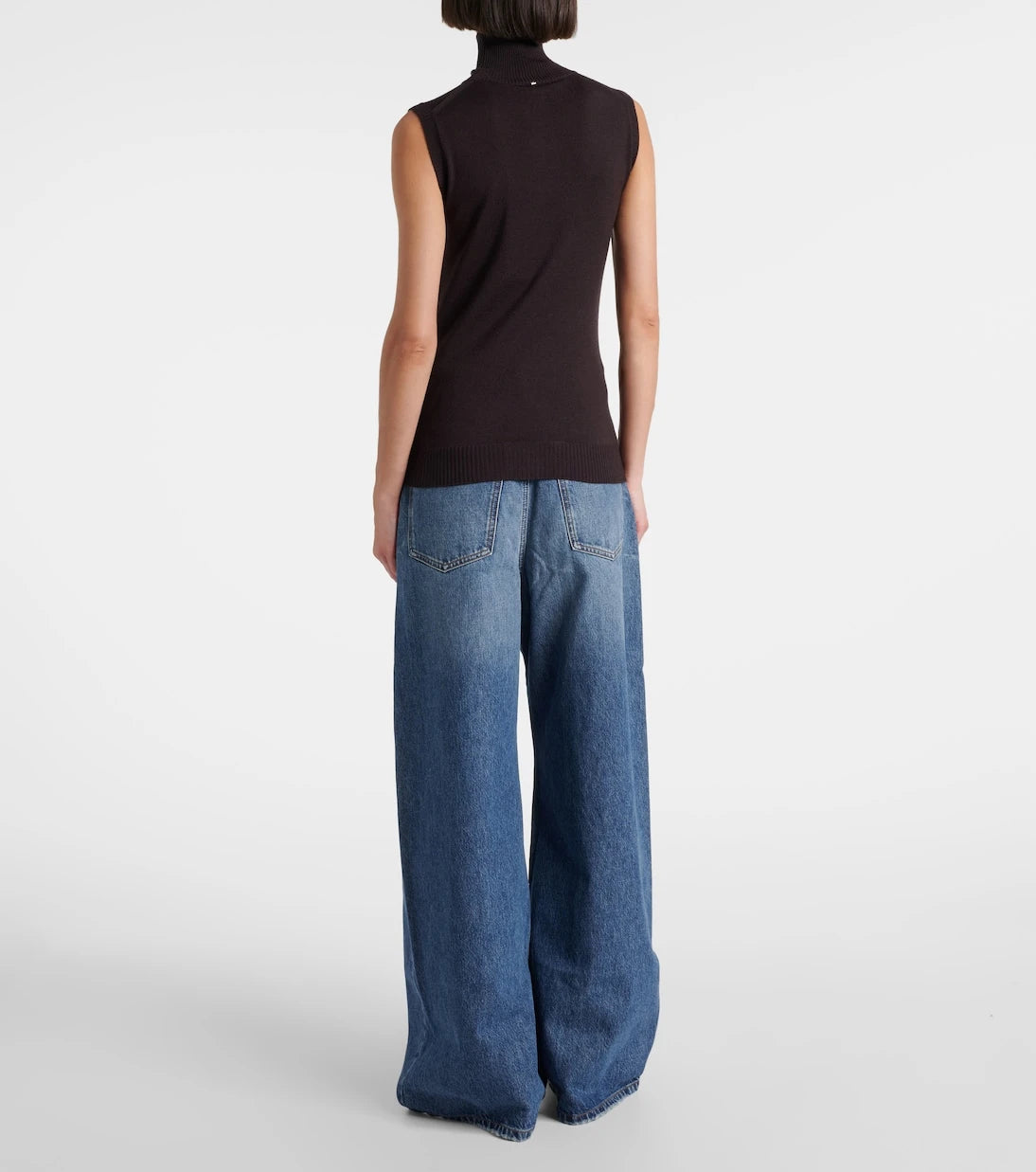 Sportmax - Vertigo knitted virgin wool top