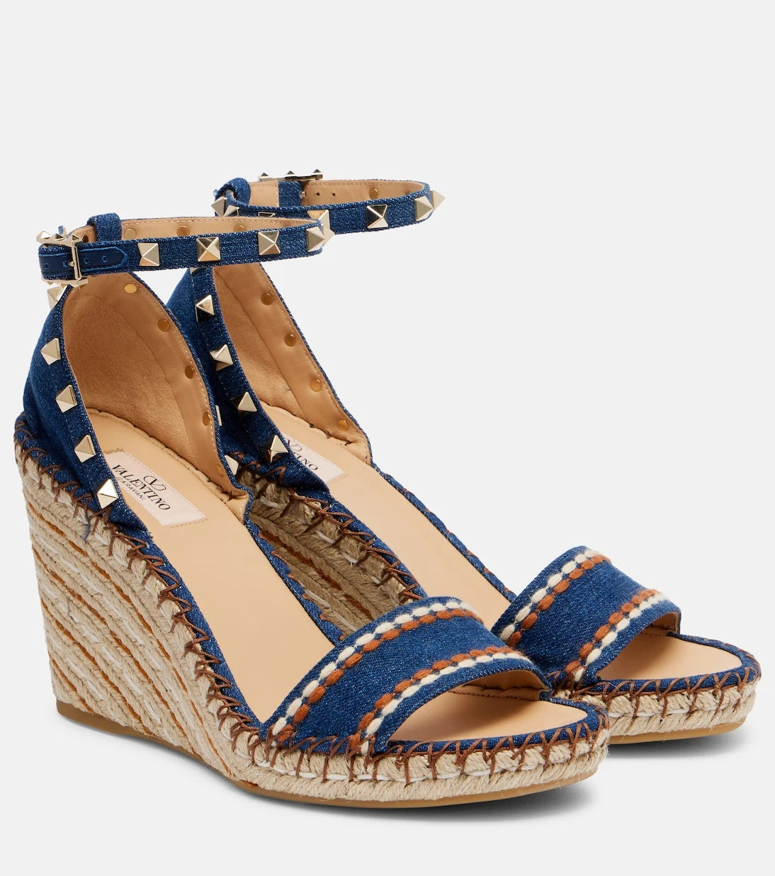 Valentino Garavani - Rockstud Double 105 espadrille wedges