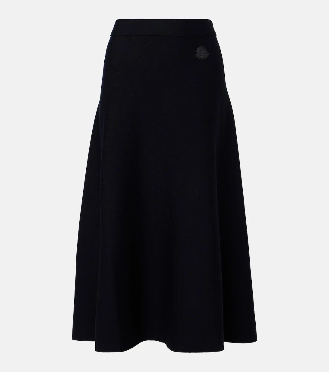 Moncler - Wool-blend midi skirt