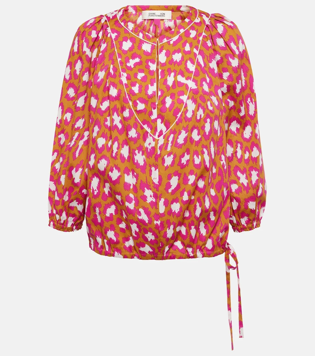 Diane von Furstenberg - Juliette printed cotton-blend top