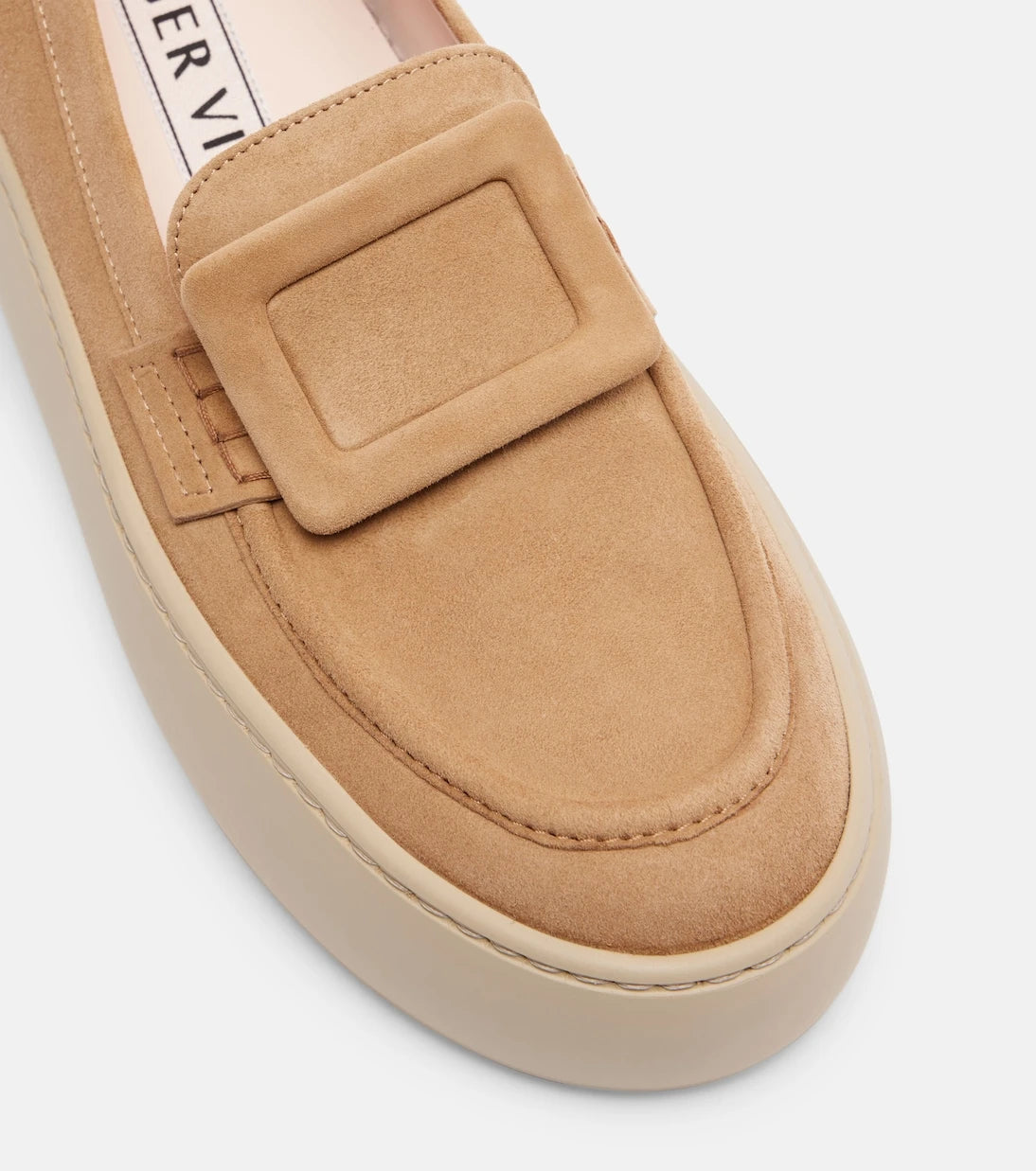 روجر فيفييه - حذاء لوفرز فيف أب بلاتفورم من جلد الشمواه