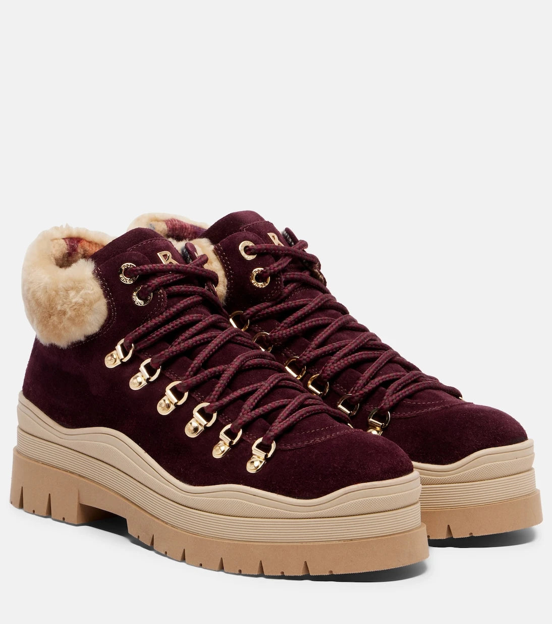 Bogner - Arosa shearling-lined suede lace-up boots