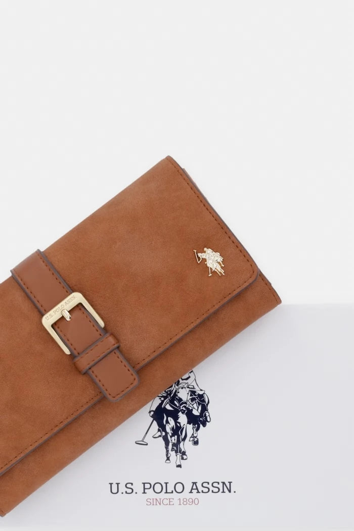 U.S. Polo Assn. портфейл дамски от имитация на кожа CHAMPANY