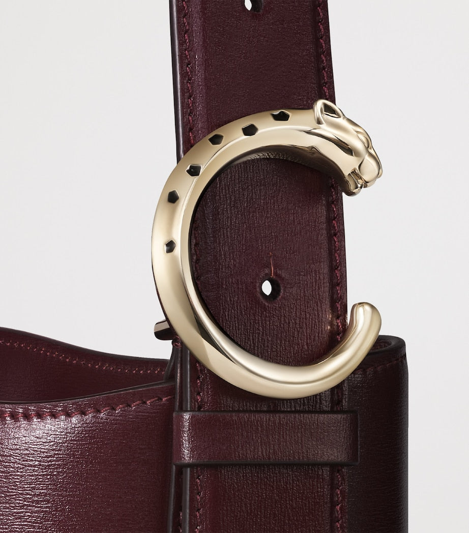 Mini Leather Panthère C de Cartier Bucket Bag