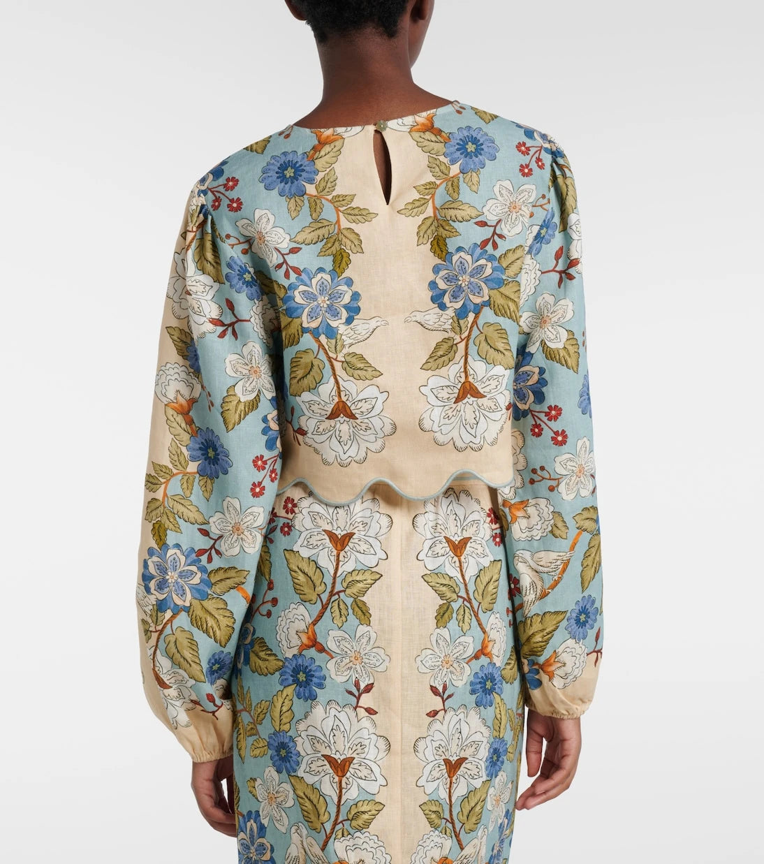 Farm Rio - Floral linen blouse