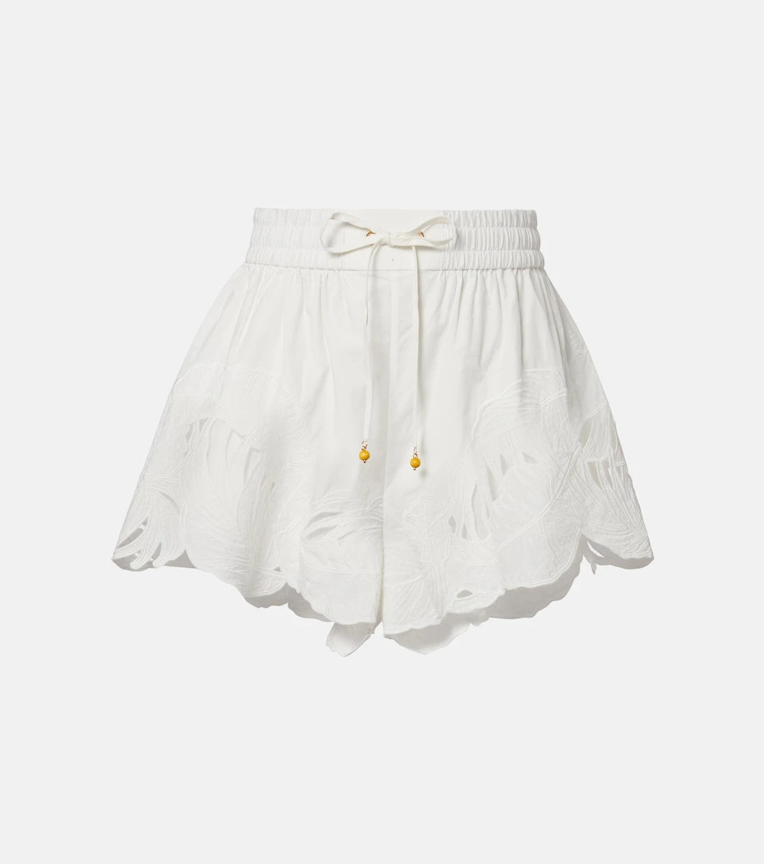 Zimmermann - Mahon embroidered cotton shorts