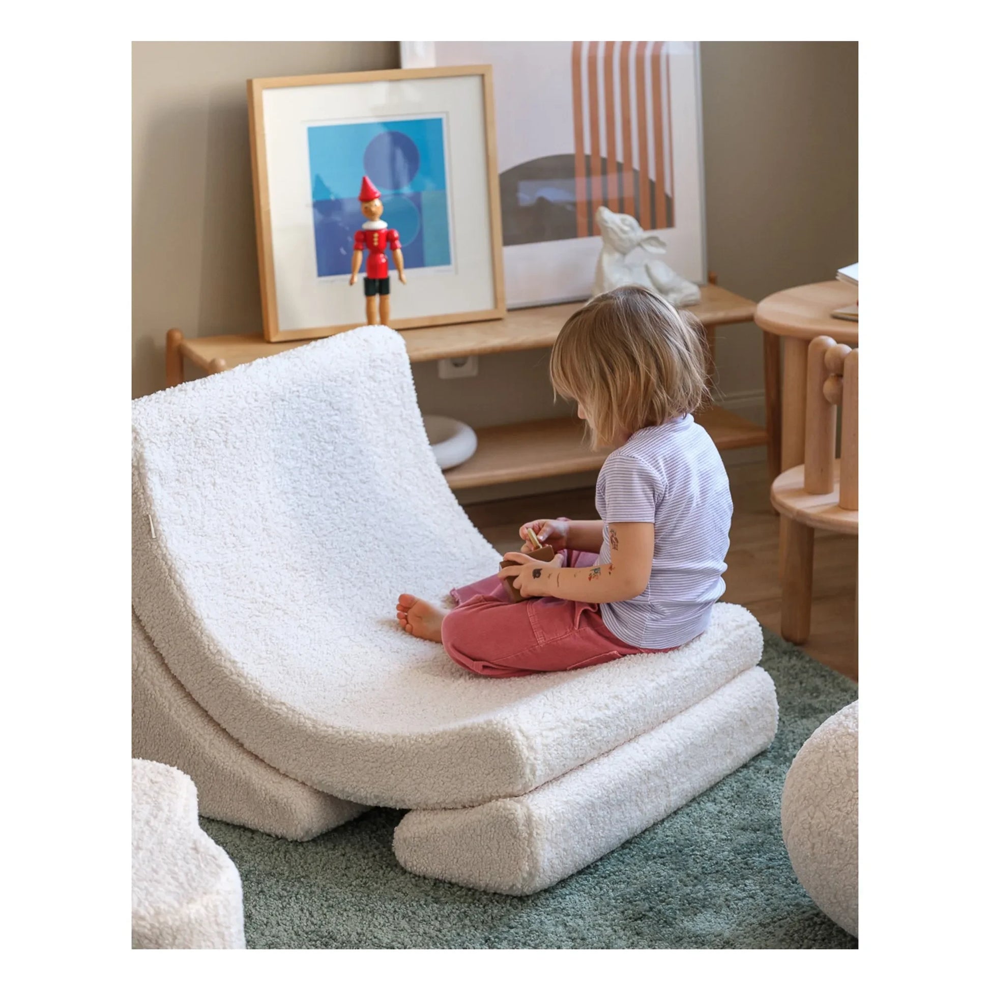 Wigiwama - Moon teddy armchair | Ecru