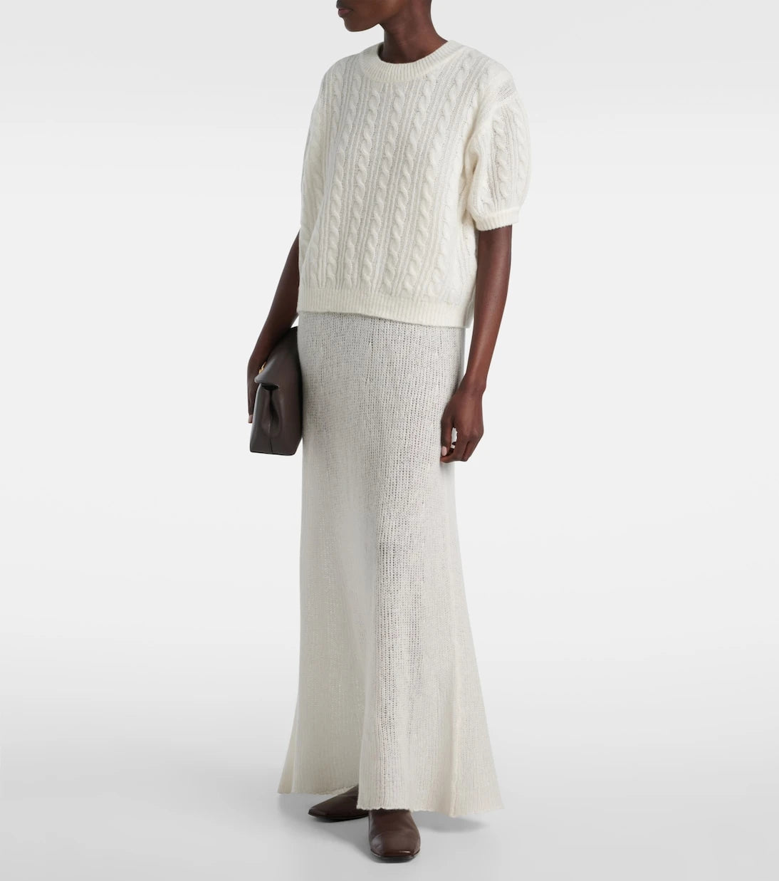 Lisa Yang - Kenzie cable-knit cashmere and silk sweater