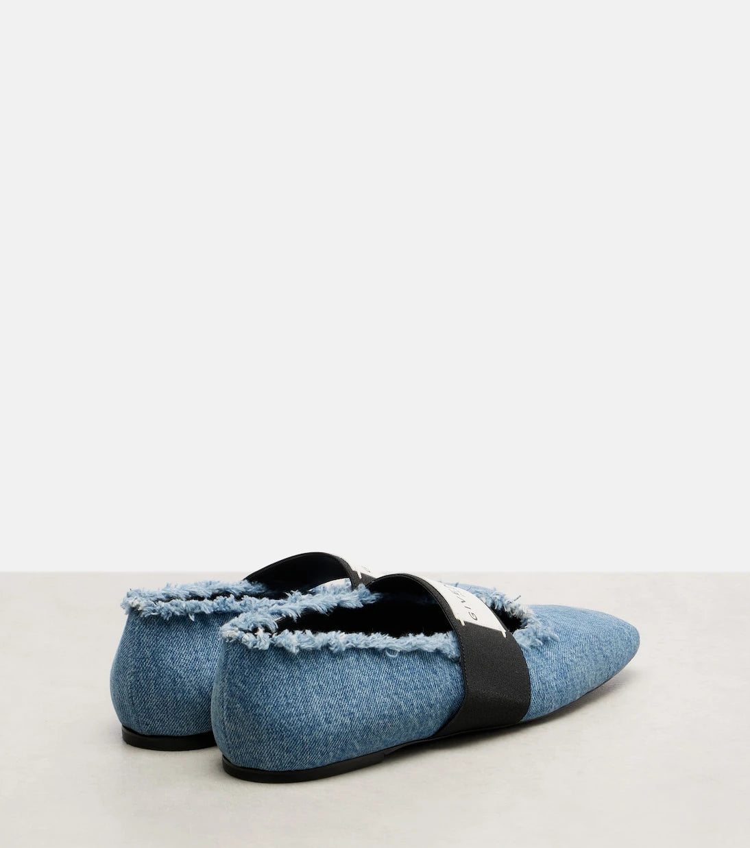 Givenchy - Sliced Square denim ballet flats