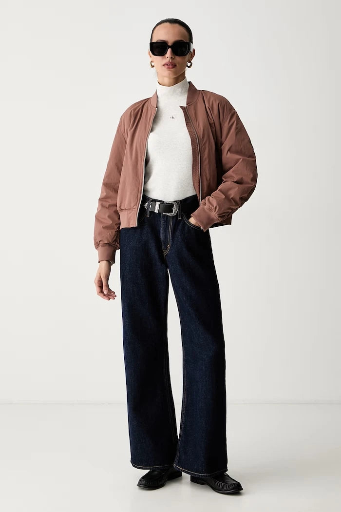 Calvin Klein Jeans uzun kollu kadın pamuklu bluz