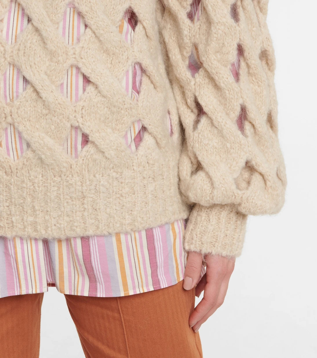 Isabel Marant - Eggie open-knit mohair wool-blend sweater