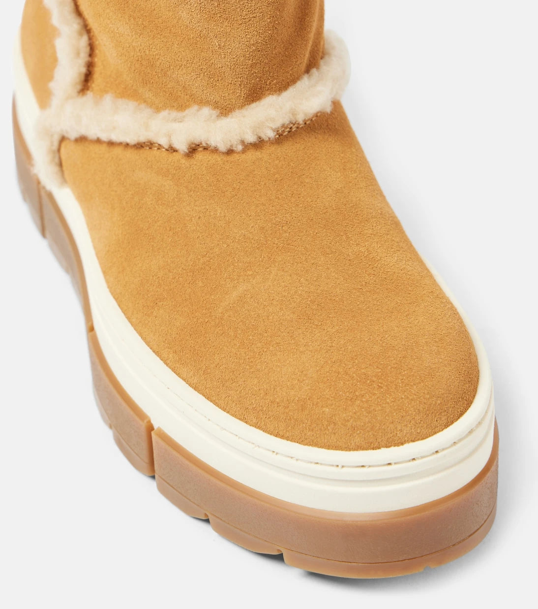 Bogner - Shearling-lined suede ankle boots